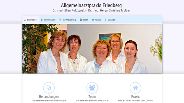 Homepage für Arztpraxis in Friedberg